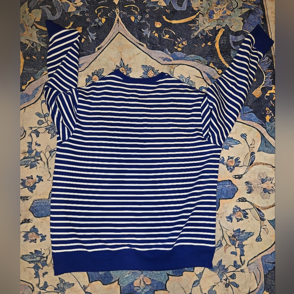 Polo by Ralph Lauren Blue and White Striped Top - Picture 4 of 5